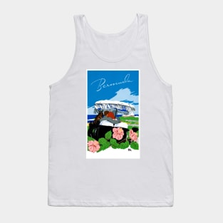 Vintage Travel Poster Bermuda Tank Top